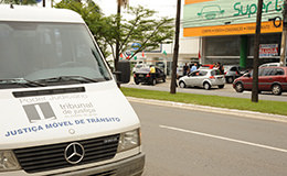 Justiça Móvel de Trânsito realiza 301 acordos no mês de junho. Foto: TJGO