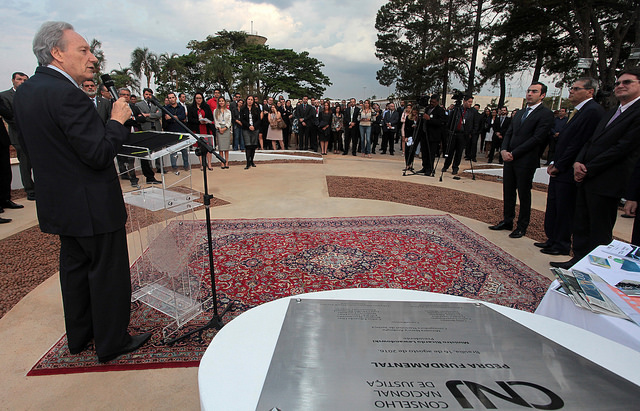 Lançamento da Pedra Fundamental da Nova Sede do CNJ. Foto: Gil Ferreira/ Agência CNJ