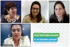 Abertura do Webinário sobre Sustentabilidade e Acessibilidade à luz das Resoluções CNJ n. 400 e 4012021 - Foto: Romulo Serpa/Ag.CNJ