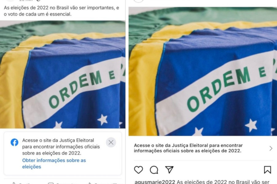 Leia mais sobre o artigo Eleições 2022: Facebook e Instagram colocam avisos contra fake news