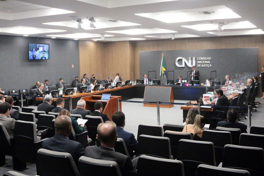 Foto de visão geral do Plenário do CNJ durante a 349ª Sessão Ordinária.