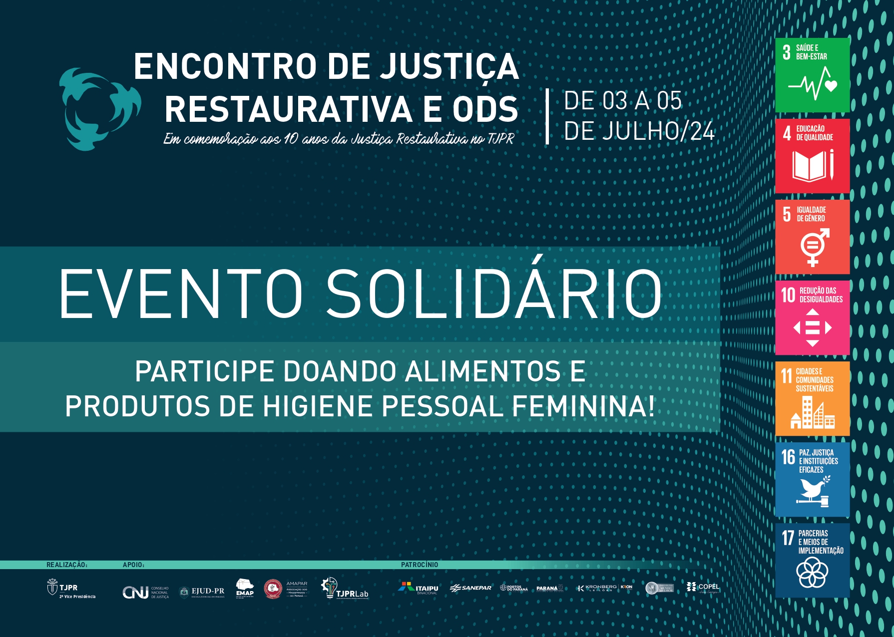 Você está visualizando atualmente Evento no Tribunal do Paraná comemora 10 anos do uso da Justiça Restaurativa